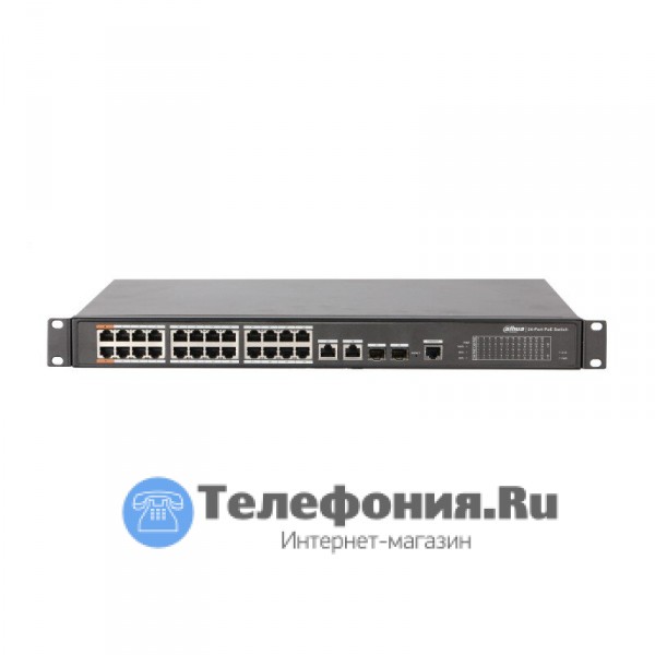 DAHUA DH-PFS4226-24ET-360 24-портовый управляемый коммутатор с РоЕ, уровень L2